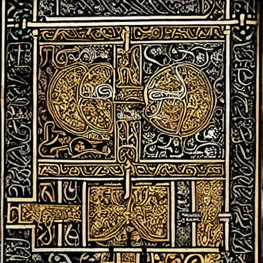 Image similar to the Book of Kells beautiful textures