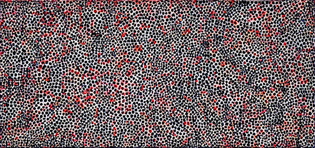 Image similar to morning sun by yayoi kusama