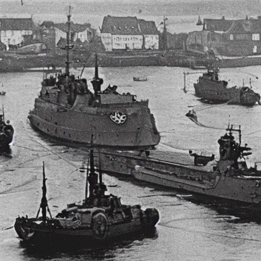 Image similar to denmark taking over germany 1945, photo