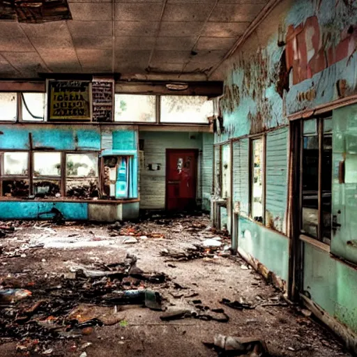 Image similar to abandoned diner with rotting food