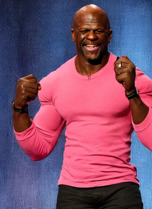 Image similar to Terry Crews promoting his new bubblegum, Terry Chews