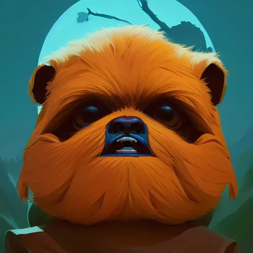 Image similar to face icon stylized minimalist ewoks, loftis, cory behance hd by jesper ejsing, by rhads, makoto shinkai and lois van baarle, ilya kuvshinov, rossdraws global illumination