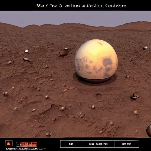 Prompt: martian civilization 3 d art