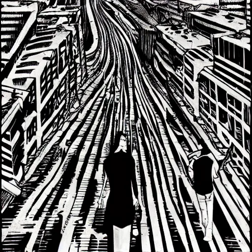 Image similar to tel aviv by junji ito