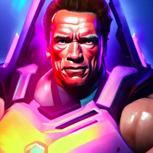 a screenshot of arnold schwarzenegger as sombra in | Stable Diffusion ...