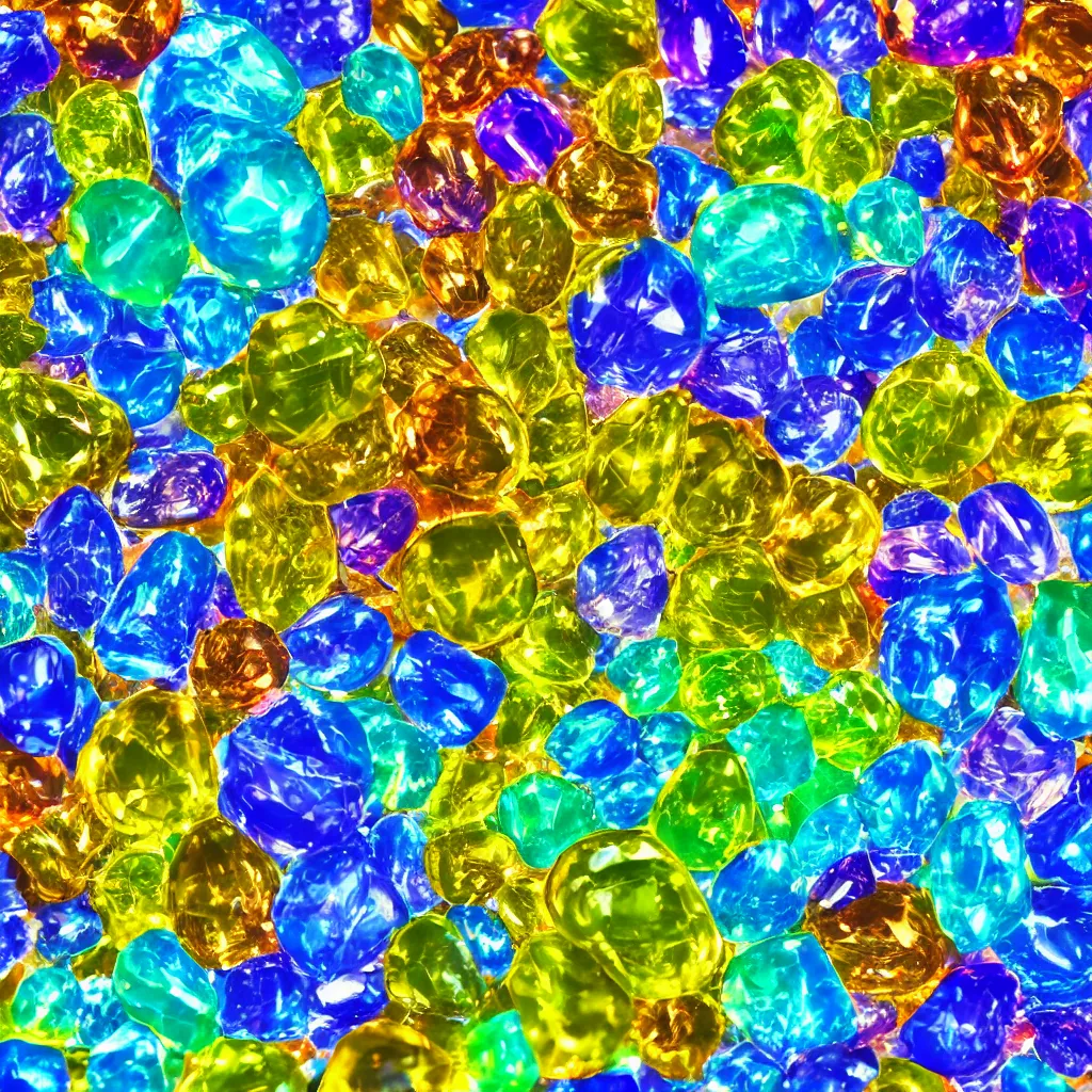 Prompt: photorealistic macro photograph of one single large translucent shining sapphire texture, vivid colors, 4k