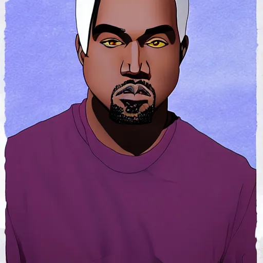 Prompt: kanye west anime art, anime style