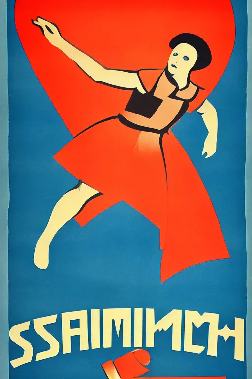 Image similar to Soviet Propaganda Poster for shrimp party
