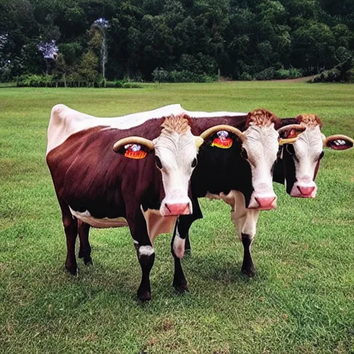 Image similar to 4 headed cow is your spirit animal
