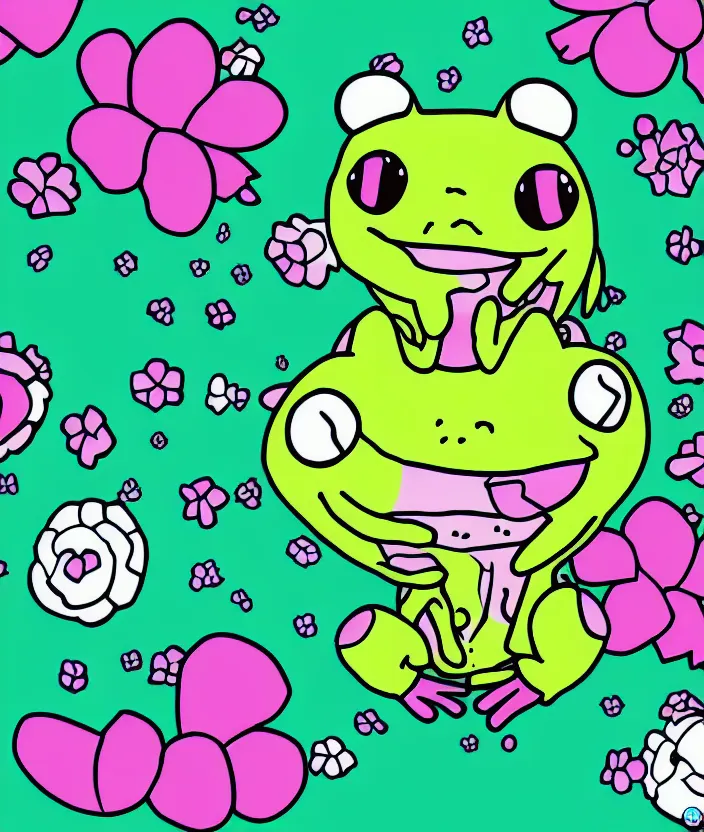 sanrio frog pfp with art｜TikTok Search