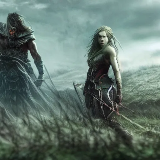 Prompt: Elden ring game real life 4K quality super realistic