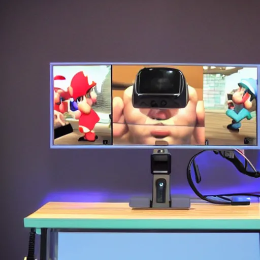 Prompt: nintendo dreamstation, immersive virtual reality