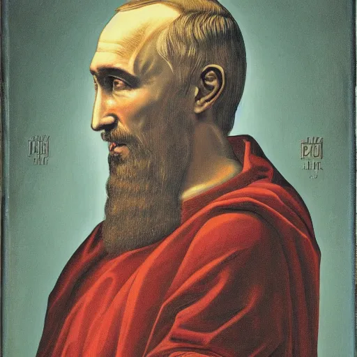 Image similar to vision of ezekiel with vladimir putin, portrait