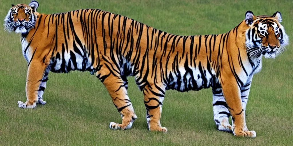 Image similar to tiger lion lion human fool