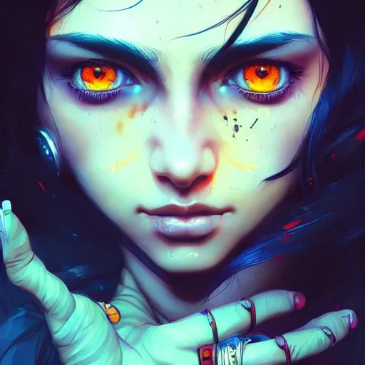 Image similar to a portrait of a beautiful apocalyptic gypsy, art by ilya kuvshinov and wlop and artgerm and josan gonzalez, digital art, highly detailed, intricate, sharp focus, trending on artstation hq, deviantart, pinterest, unreal engine 5, 4 k uhd image