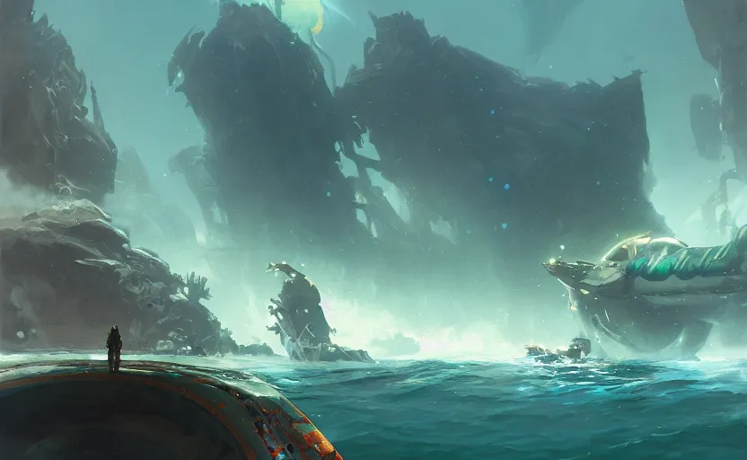 Image similar to Subnautica, by Greg Rutkowski