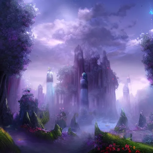 Image similar to Fantasy Realm, MMO, Digital Art, 4k