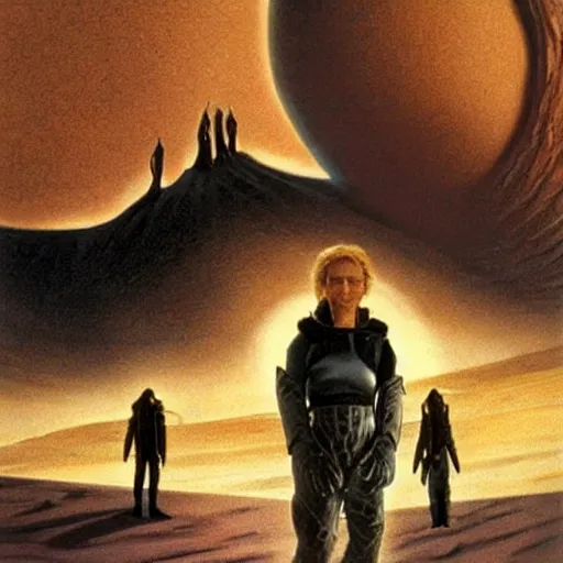 Image similar to concept art of the movie dune