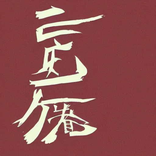 Prompt: japanese kanji for'rain ', illustration
