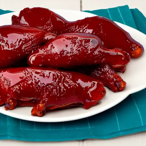 Image similar to jello shaped like chicken wings