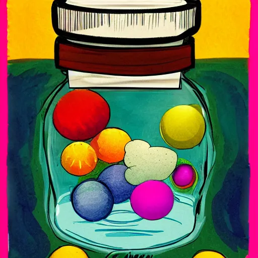 Image similar to a universe in a jar