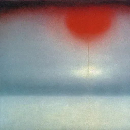 Image similar to the abstract painting'arctic void ', by caspar david friedrich, by rothko