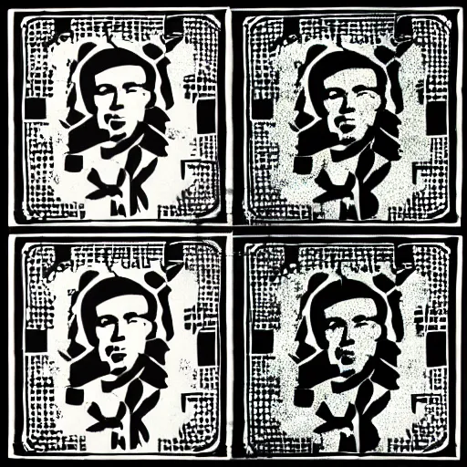 Image similar to volodymyr zelenskyy. face. intricate sticker design by andy warhol