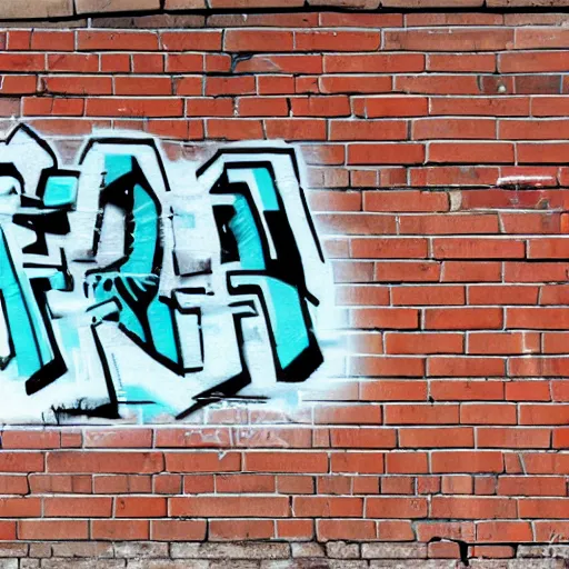 Prompt: bonk written in graffiti style on a brick wall