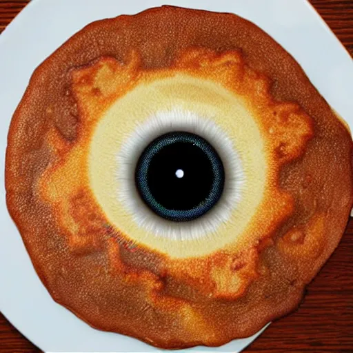 Image similar to sauron eye pancake