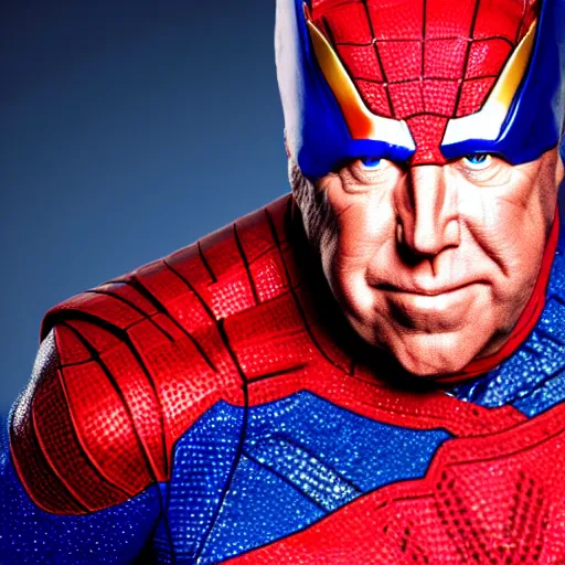 Image similar to UHD candid photo of Alex Jones dressed as a cosmic superhero, wearing red white and blue, accurate face, UHD, photorealistic, correct face, photo by Annie Leibowitz