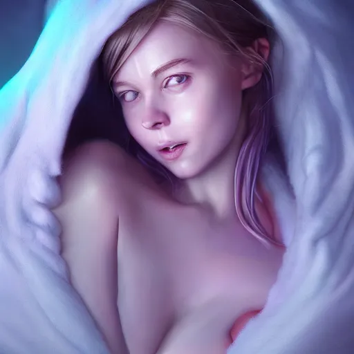 Image similar to The snuggliest snuggles in the world, huggy wuggy from poppy playtime video game, fullbody, ultra high detailed, glowing lights, oil painting, Greg Rutkowski, Charlie Bowater, Beeple, unreal 5, DAZ, hyperrealistic, octane render, RPG portrait, dynamic lighting, fantasy art, beautiful face