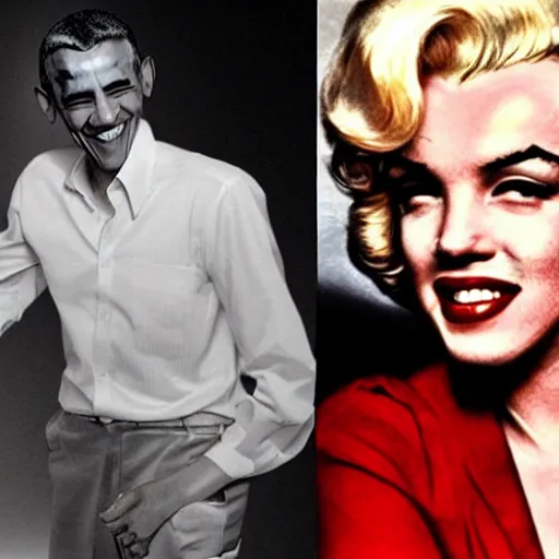 Prompt: obama as marilyn monroe