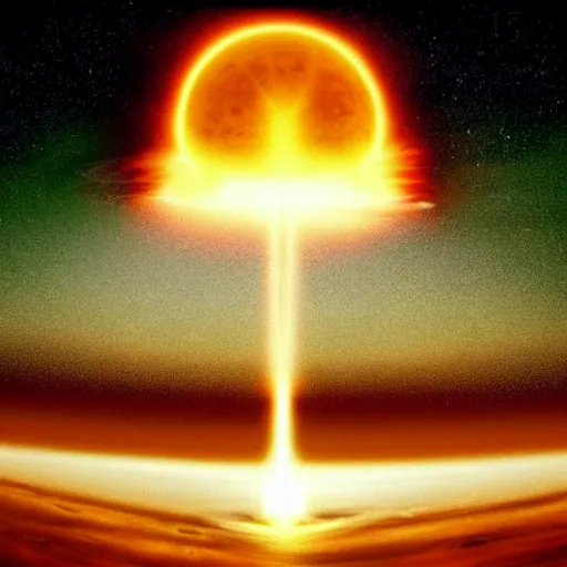 Prompt: “A nuclear explosion going off on mars”