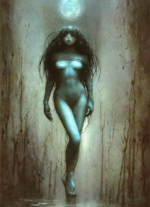 Image similar to princess by Beksinski and Luis Royo