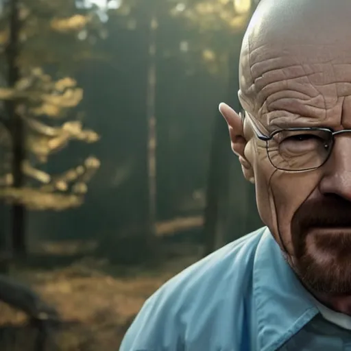 Prompt: Walter White in stranger things 4K quality super realistic