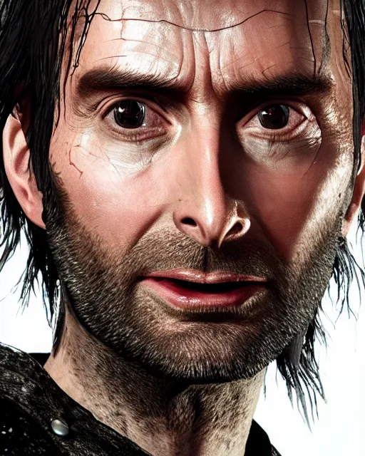 Prompt: David Tennant in the role of Witcher III Gerald of Rivia, amazing short, 8K, IMAX, ultra detailed