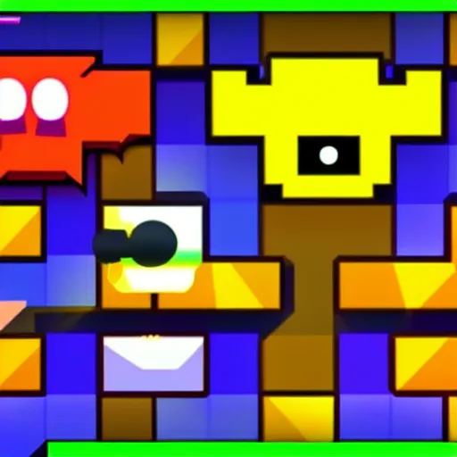 Sonic in Geometry dash, Stable Diffusion