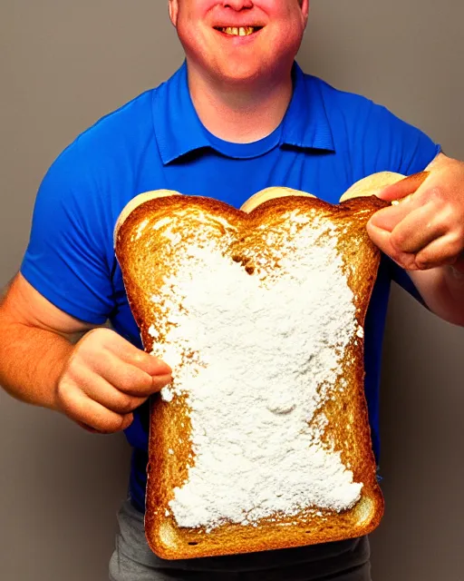 Image similar to powdered toast man