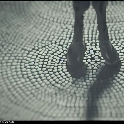 Image similar to heptapods from the arrival, film still from the movie, long lens, shallow depth of field