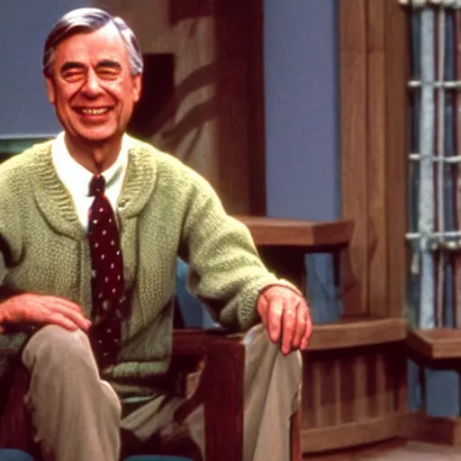 Prompt: mr. rogers as a jedi