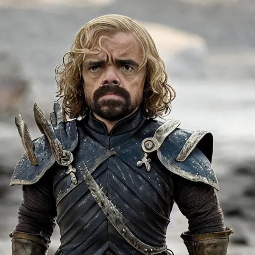 Image similar to peter dinklage as daenerys targaryen