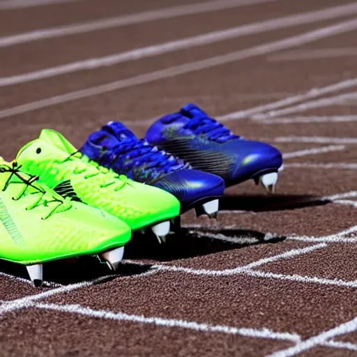 Prompt: running shoes with cleats, track spikes
