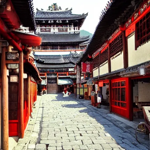 Image similar to Old Town of Lijiang, Hasui Kawase