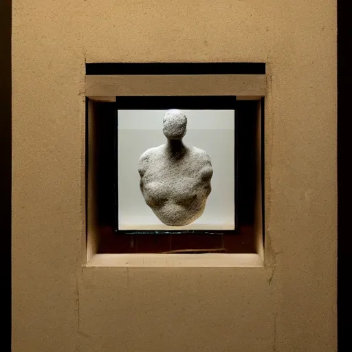 Image similar to a readymade object by Marcel Duchamp in the style of Pierre Huyghe