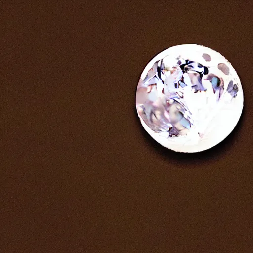 Prompt: pixelated light yellow moon sticker, photo