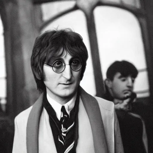 Image similar to john lennon as harry potter