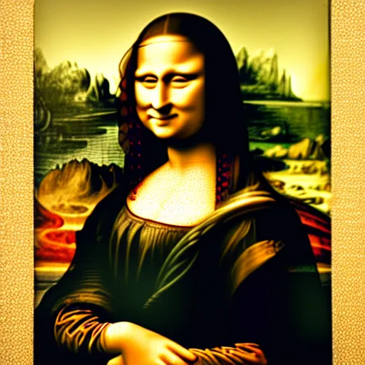 Image similar to portrait of a modern mona lisa