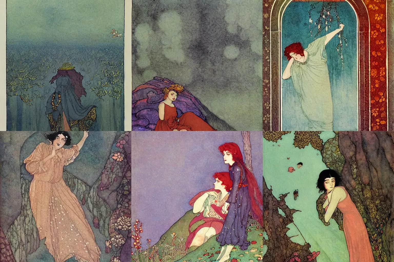 Prompt: artwork by Edmund Dulac