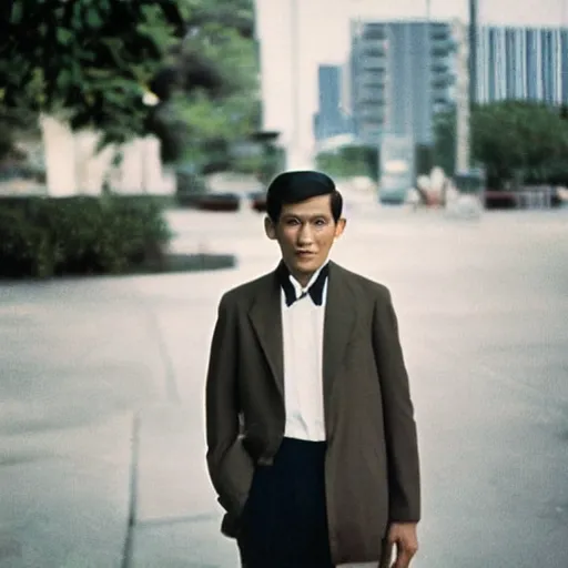 Prompt: outdoor portrait of jose rizal as a handsome young man in 2 0 2 0, 3 0 years old wearing stylish modern clothes, photo taken in 2 0 2 0, award winning photography, 3 5 mm f 1. 4 kodachrome