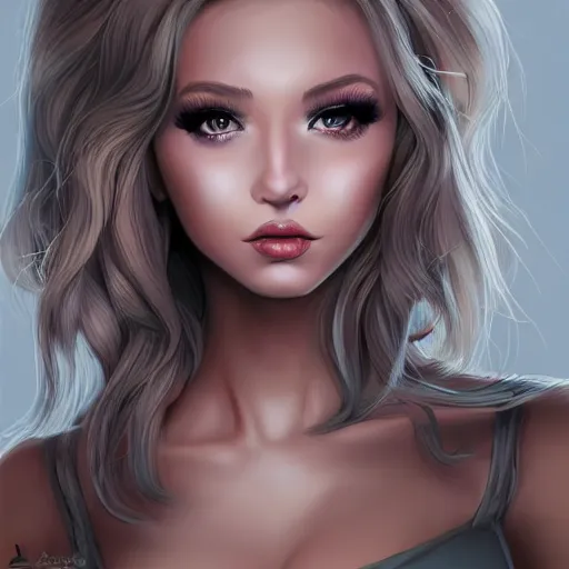 Image similar to pepper girl drawn by artgerm